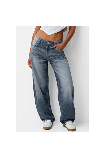 Mokşa Жіночі баггі темно-сині джинси вільного крою