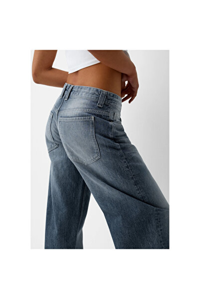 Mokşa Жіночі баггі темно-сині джинси вільного крою