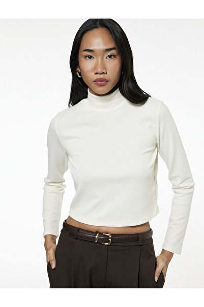 Koton Μακρυμάνικο κορμάκι με κανονική εφαρμογή και ψηλό γιακά