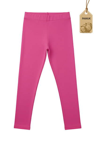 TWOO KİDS Lányok leggingsjei - 6 darabos, sima, alap lycra anyagú, szezonális pamut, izzadásgátló hosszú leggings (SET-5)