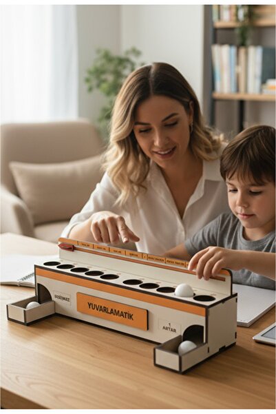 turuncufabrika صندوق خشبي دائري - مواد تعليمية لتعليم الرياضيات، وسائل تعليمي...