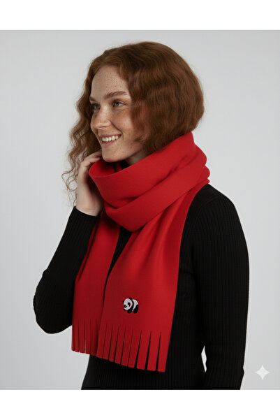 MBEY Panda Embroidered Scarf