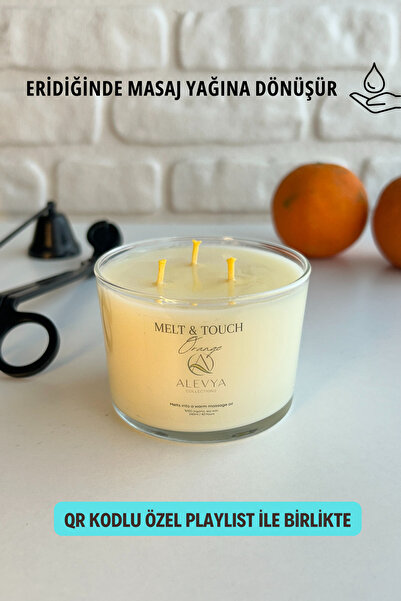 Melt & Touch Serisi - Portakal / Eridiğinde Masaj Yağına Dönüşür /%100 Doğal-Vegan İçerik /240ml