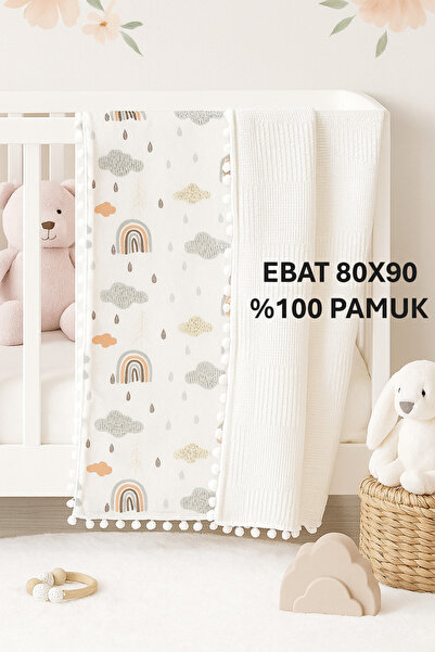 Findlay Baby Muslin Blanket Double Layer with Pique