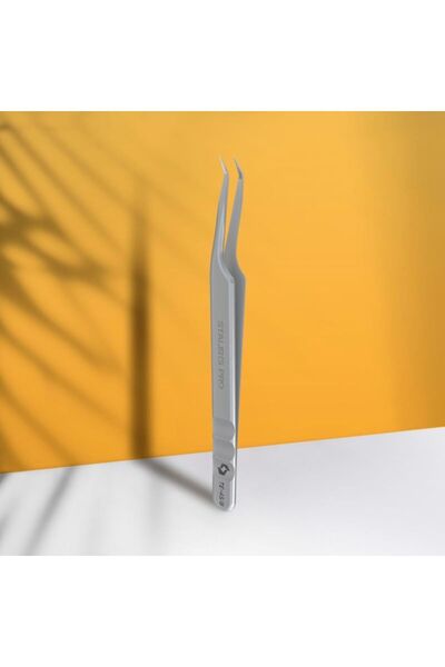 STALEKS EXPERT 45 TYPE 8 Profesyonel Çentikli Kirpik Cımbızı (mini L)