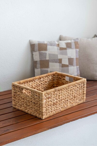 KaiHome Hasır Sağlam Dikdörtgen Büyük Boy Sepet / Düzenleyici