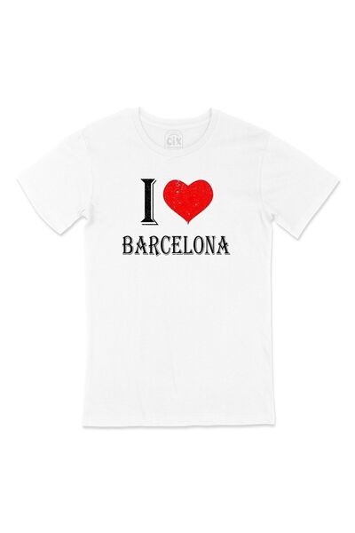 Cix I Love Barcelona Tişört