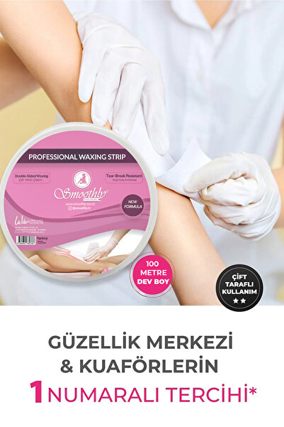 Smoothly Professional Ağda Bezi Ağda Kağıdı 100 Metre 550 gram Dev Boy