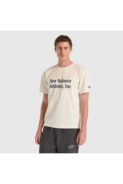 New Balance Ανδρικό μπλουζάκι MNT3522 μπεζ