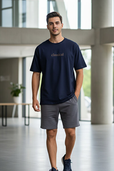 UNCİA OUTDOORS tricou oversize unisex cu decolteu cu imprimeu malkoçbey