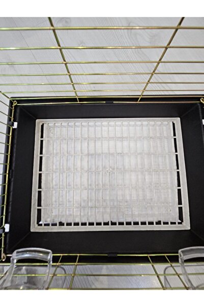 Cosargroup Muhabbet Kuşu Ve Papağan Için Gold Kaplama Lüks Kuş Kafesi Helena