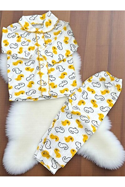 ALTINTAŞ BABY Civciv Baskılı Bebek Pijama Takımı