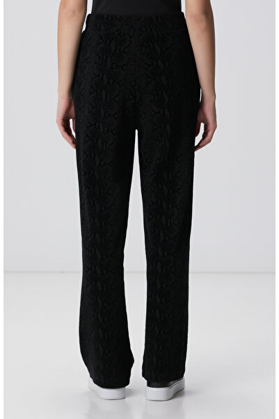 Network Siyah Baskılı Eşofman