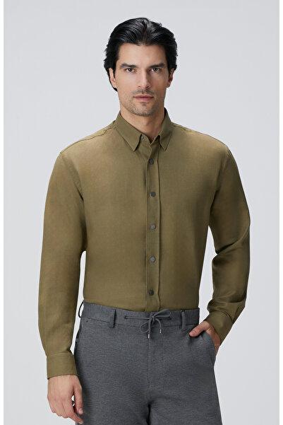 Network Haki Flanel Gömlek
