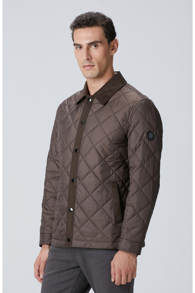 Network Kahverengi Süet Garnili Coat Ceket