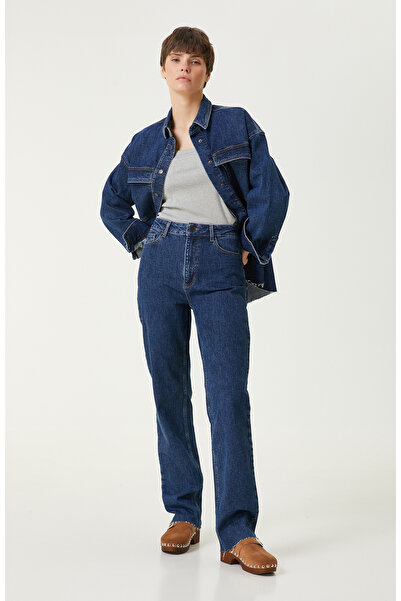 Network Koyu Indigo Mavi Denim Pantolon