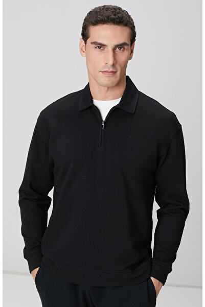 Network Siyah Sweatshirt