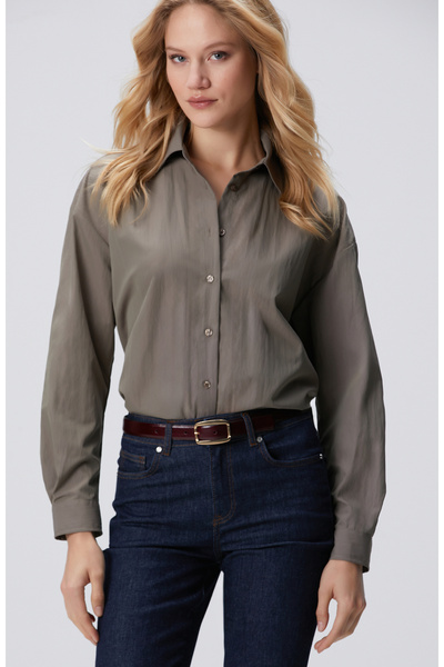 Network Açık Haki Gömlek