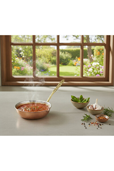 LUDIA El Dövmesi Bakır Sosluk Tavası (3cmx11cm)