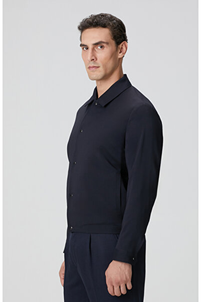 Network Lacivert Bomber Ceket