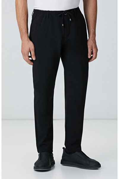 Network Siyah Dokuma Jogger Pantolon