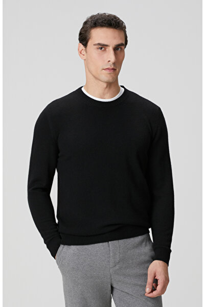 Network Siyah Limited Kaşmir Triko Kazak