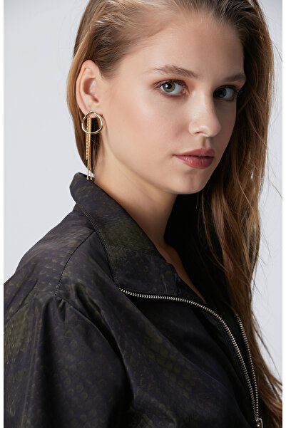 Network Gold Altın Rengi Kadın Küpe