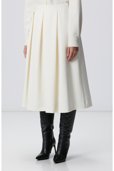 Network Kırık Beyaz Etek