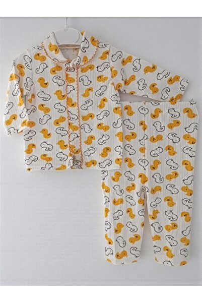 ALTINTAŞ BABY Civciv Baskılı Bebek Pijama Takımı