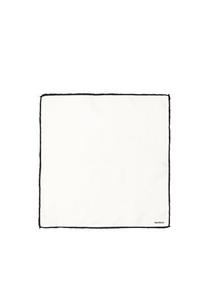 Network Beyaz İpek Mendil