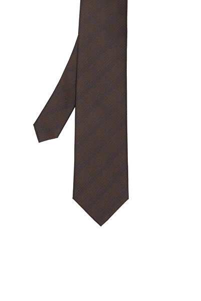 Network Kahverengi Desenli Kravat