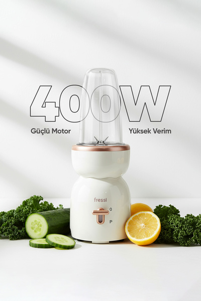 Fressi Öğütücülü Çift Şişeli Smoothie Blender Seti 400W FR-SBL21 İntenssio