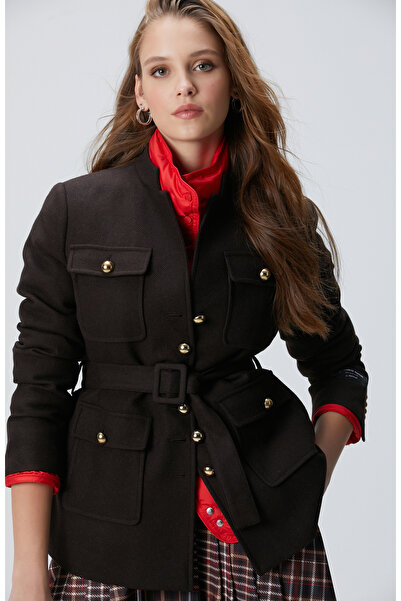 Network Acı Kahve Yün Karışımlı Ceket