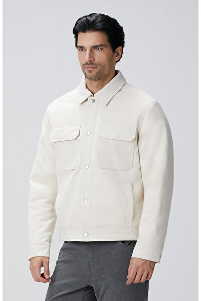 Network Kırık Beyaz Kapitoneli Bonded Mont