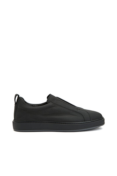 Network Siyah Erkek Deri Sneaker