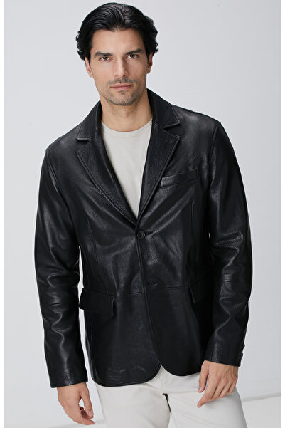 Network Siyah Deri Ceket