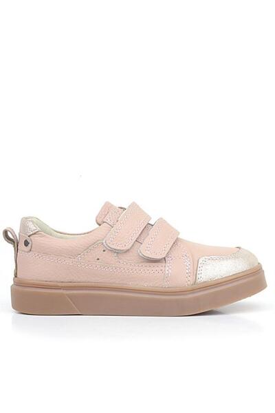 Rakerplus Genuine Leather and Velcro Powder Glitter Girls' Sneakers