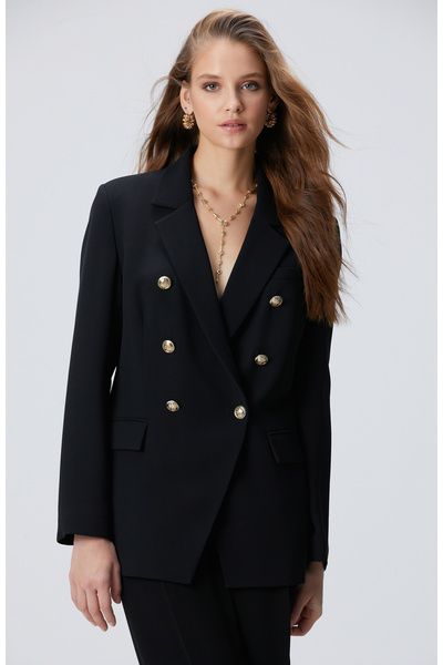 Network Siyah Blazer Ceket