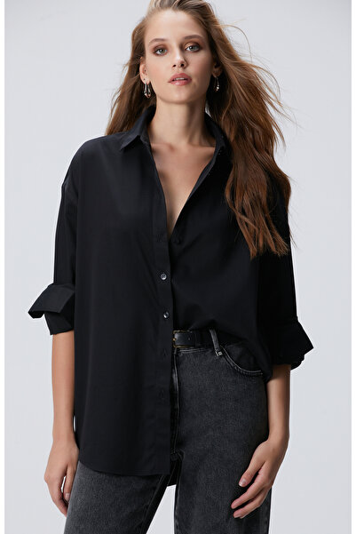 Network Siyah Non Iron Gömlek