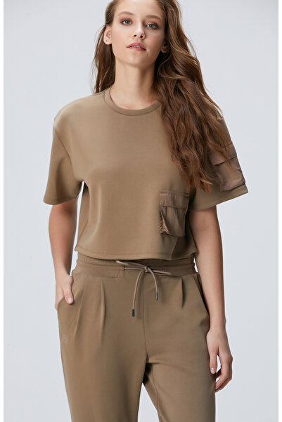 Network Haki Modal Karışımlı T-shirt