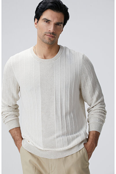 Network Naturel Desenli Triko Kazak