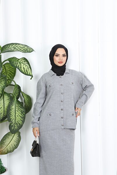 NİSUM MODA ΣΕΤ ΠΛΕΚΤΟ ΜΕ ΠΕΤΑΛΟΥΔΑ ΚΑΙ ΦΟΥΣΤΑ