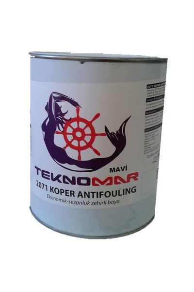 Genel Markalar Teknomar 2071 Bakır Esaslı Zehirli Boya 1kg Mavi