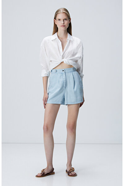 Network Açık Mavi Mini Denim Şort