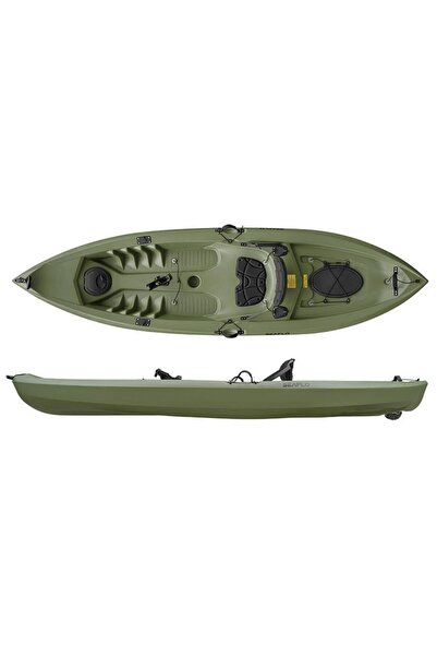 Seaflo Balıkçı Kano Yeşil Tek Kişilik