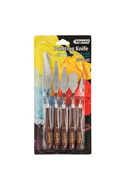 Bigpoint Metal Spatula Set of 5 (Painting Knife)