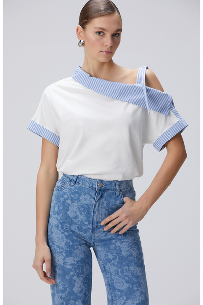 Network Kırıkbeyaz Tshirt