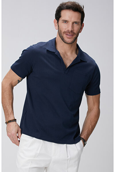 Network Lacivert T-shirt