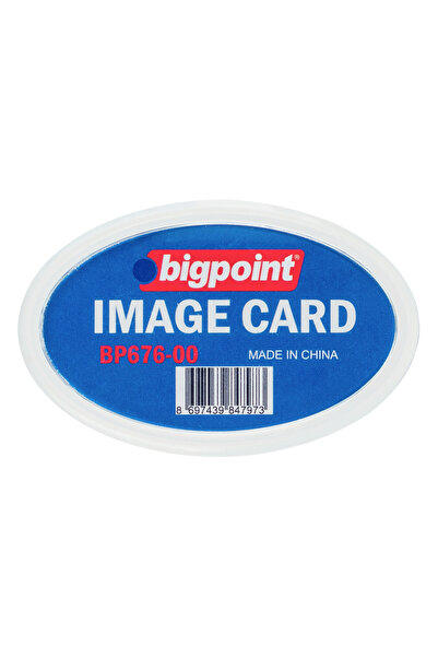 Bigpoint Acrylic Name Tag Oval Transparent