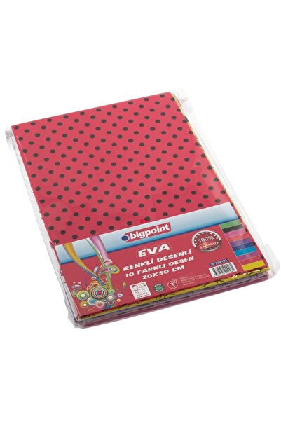 Bigpoint Baskılı Eva 20x30cm Karışık 10'lu Paket